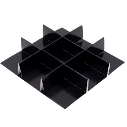 9 Choc Criss Cross Dividers; Black